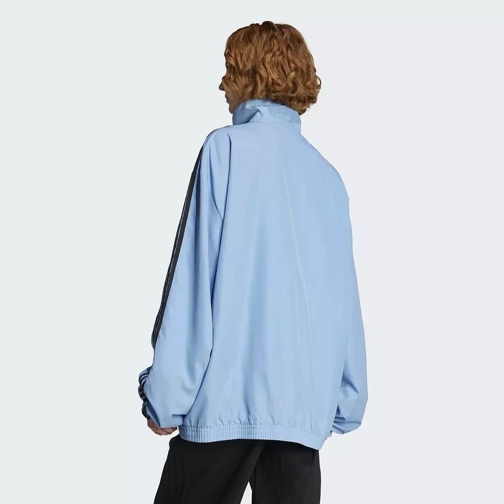 Adidas Originals Women's Size XL Firebird Oversized Track Jacket Ash Blue JY2638 - Picture 2 of 7